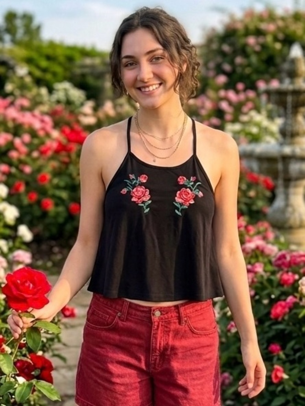 No Boundaries Black Ribbed Tank Top